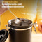 SILBERTHAL Kaffeedose luftdicht 500g - Aromadichte Aufbewahrungsdose für Bohnen & Pulver - Inkl. CO2-Ventil & Dosierlöffel - Schwarz