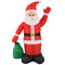 Juskys XL Weihnachtsmann 180 cm aufblasbar & beleuchtet mit LED Beleuchtung, geräuscharmes Gebläse, IP44, Weihnachtsdeko groß für Außen Nikolaus Santa
