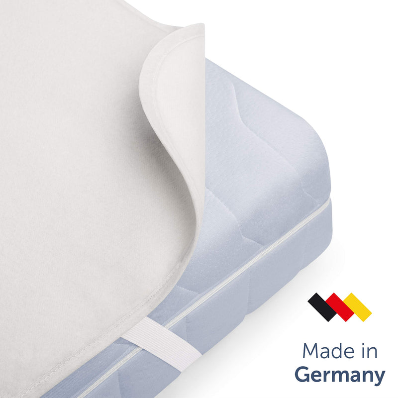 Blumtal Molton Matratzenschoner 100x200 cm - 100% Baumwolle, Atmungsaktive Premium Matratzenauflage, Weiß