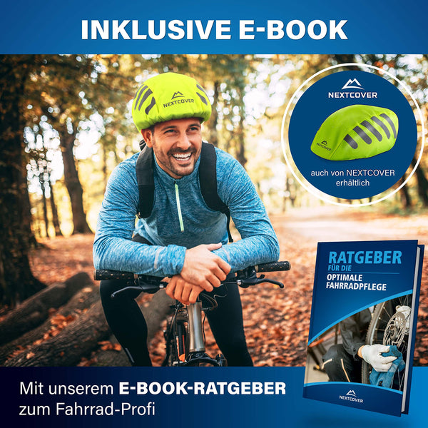 Nextcover Universal Sattelbezug Fahrrad 2er Set I 100% Wasserdicht I Regenschutz I Sattelschutz