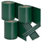 Juskys PVC Sichtschutzstreifen Doppelstabmatten Zaun 3er Set - 3 Rollen á 35m x 19cm - 90 Befestigungsclips - Zaunfolie Sichtschutz Windschutz - grün