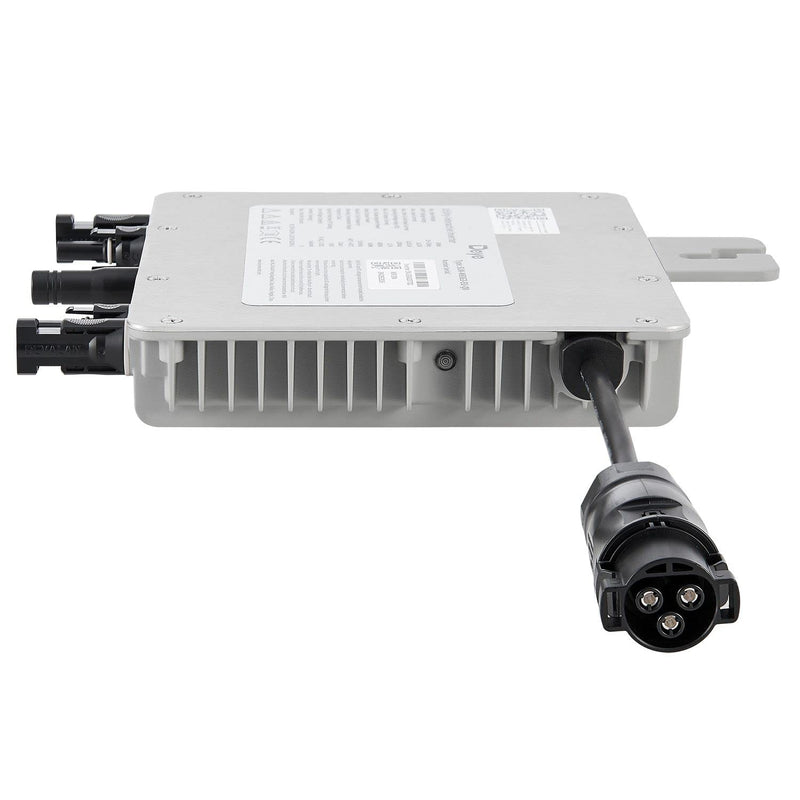Juskys 600 W Micro Wechselrichter Deye SUN-M80G3-EU-Q0 für 2 Solar-Module - Balkonkraftwerk mit WLAN und App - Mikrowechselrichter mit IP67 Alu-Gehäuse