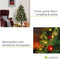 Juskys künstlicher Weihnachtsbaum 120 cm - Baum mit LED Beleuchtung & Ständer - Tannenbaum naturgetreu für drinnen - Christbaum künstlich, beleuchtet