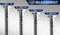 MEISENBERG Duschvorhangstange ohne Bohren 160-210cm, Ø25mm Edelstahl Klemmbare belastbare Gardinenstange Ausziehbar - Vorhangstange, Teleskopstange - für ihre Gardinen, Balkon und Dusche