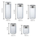 SILBERTHAL Vorratsdosen Glas mit Deckel - Vorratsgläser für luftdichte & auslaufsichere Aufbewahrung in der Küche (700 ml)