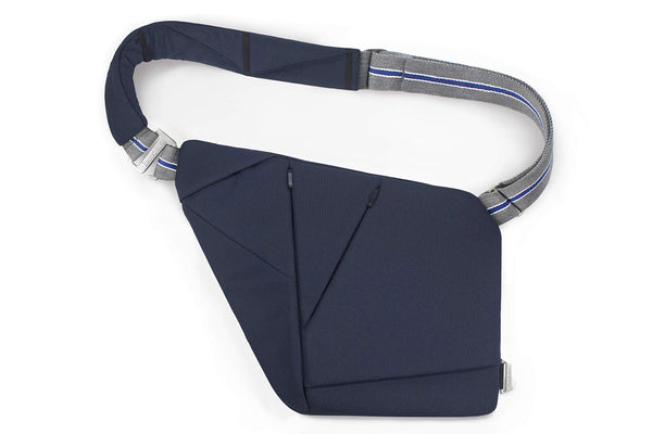 Baggizmo Crossbody Sling Bag für Herren Textil NFC Smart Tech Designer Body Hugging Sicherheit und hohe Kapazität Funktionalität für Sport und Freizeit