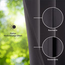 Blumtal 2er-Set Gardinen Verdunklungsvorhänge Blickdicht - Elegante Wärmeisolierende Vorhänge mit Ösen, Thermovorhang für alle Fenster und Jahreszeiten, 245 x 140 cm, Anthrazit