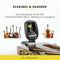BELFORT® TuneMax kompaktes Clip-On Stimmgerät für alle Instrumente - Universal-Stimmgerät für Gitarre, Ukulele, Violine, Bass und Chromatisch (Universal Modus) + BONUS: eBook
