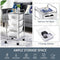 Yaheetech Badrollwagen Badezimmerwagen Rollcontainer mit 4 stapelbaren Schubladen, Rollwagen aus Metall und Kunststoff, Schubladenwagen für Küche Bad Büro Schlafzimmer Weiß