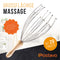 Postavo [ORIGINAL] Kopfmassage Spinne - Kopfmassagegerät mit 20 Fingern - Für perfekte Entspannung & eine bessere Durchblutung - Kopfhaut Massagebürste mit ergonomischen Griff aus Holz