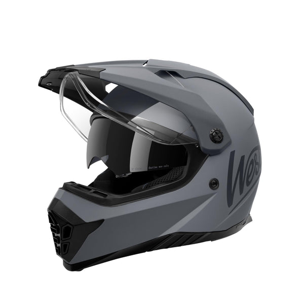 Westt Motocross Helm Fullface MTB Motorradhelm Integralhelm Crosshelm Helm Motorrad MTB Enduro Quad Helm Motorrad mit Doppelvisier Sonnenblende Herren Damen ECE DOT Zertifiziert, weiß, XL (61-62 cm)