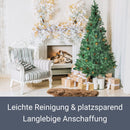 Juskys Weihnachtsbaum 120 cm künstlich mit Ständer, naturgetreue Zweige, einfache Stecktechnik, Tannenbaum Christbaum Weihnachtsdeko Innen