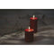 UYUNI LED Kerze Rustic 7,8x10 cm Carmine Red