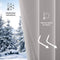 Blumtal 2er-Set Gardinen Verdunklungsvorhänge Blickdicht - Elegante Wärmeisolierende Vorhänge mit Ösen, Thermovorhang für alle Fenster und Jahreszeiten, 145 x 140 cm, Moonlight Grey - Grau