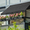 Juskys Klemmmarkise 250 x 120 cm mit Handkurbel - Markise ohne Bohren - höhenverstellbar, UV-beständig & wasserabweisend - Balkonmarkise Balkon beige