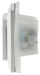 DELPHI Steckdose Unterputz IP44 Aussen Innen mit Dichtung Klapp-Deckel 250V 16A Schutzkontakt-Steckdose Badezimmer Küche mit erhöhtem Berührungsschutz Weiß