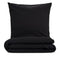 Blumtal Duvet Cover Set - Super Soft & Cozy Brushed Microfibre Bedding Set, No Pilling, Wrinkle Free with 2 Pillowcases, 240 x 220 & 50 x 80 (2X), Black