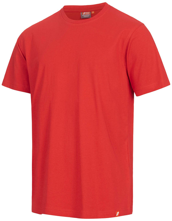 Nitras Motion TEX Light Arbeits-T-Shirt - Kurzarm-Hemd aus 100% Baumwolle - für die Arbeit - Rot - 2XL