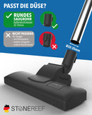 STONE REEF Premium Staubsaugerdüse für Rohre von 32-35 mm, Staubsauger Aufastz, Staubsauger Bürste, Staubsaugerbürste Universal, kompatibel mit Staubsauger Kärcher, Siemens, Bosch etc.