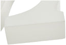Rayher 62670000 MDF- Buchstabe S, weiß, 11 cm, Stärke 2 cm, 3D-Buchstaben Holz, Holz-Buchstaben groß