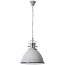 BRILLIANT Lampe Jesper Pendelleuchte 47cm Glas grau Beton | 1x A60, E27, 60W, geeignet für Normallampen (nicht enthalten) | Kette ist kürzbar