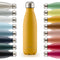 Blumtal Trinkflasche Charles - auslaufsicher, BPA-frei, stundenlange Isolation von Warm- und Kaltgetränken, 1000ml, spicy mustard - gelb