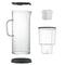 SILBERTHAL Wasser Filterkannen Set inkl. 6er Pack Filterkartuschen - Glas - Reduziert Kalk und Chlor - 2,7 Liter