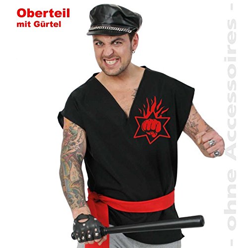 Herren-Kostüm Fighter Oberteil + Gürtel Gr. XXL