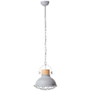Brilliant Lampe Emma Pendelleuchte 33cm grau Beton | 1x A60, E27, 40W, geeignet für Normallampen (nicht enthalten) | Kette ist kürzbar
