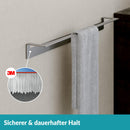 WEISSENSTEIN Handtuchhalter Ohne Bohren - 60cm - Handtuchstange für das Bad aus Edelstahl - Selbstklebend
