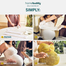 HomeBuddy Gipsabdruck Babybauch Set – Langlebiges Babybauch Gipsabdruck Set als Geschenk für Schwangere zur Verewigung des Babybauchs - Deko Enthalten