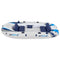 ArtSport Schlauchboot 322 cm für 4 Personen — Paddelboot aufblasbar mit 2 Sitzbänken — Ruderboot PVC mit Luftpumpe, Paddel, Tasche & Reparaturset