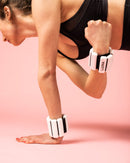 Loona Gym Bracelets White- Fuss- und Handgelenk-Gewichte, Fitness-Gewichte, Laufgewichte Set (1 Paar) 1KG für Fitness, Laufen, Joggen, Pilates, Gymnastik, Aerobic, Yoga, sportliches Accessoire