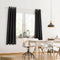 Blumtal 2er-Set Gardinen Verdunklungsvorhänge Blickdicht - Elegante Wärmeisolierende Vorhänge mit Ösen, Thermovorhang für alle Fenster, 160 x 132 cm, Schwarz