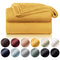 Blumtal Kuscheldecke aus Fleece - hochwertige Decke, Oeko-TEX® Zertifiziert in 270 x 230 cm, Kuscheldecke flauschig als Sofadecke, Tagesdecke oder Winterdecke, Spicy Mustard - gelb