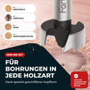 Fortura Forstnerbohrer set Ø15-35mm / Holzbohrer/Forstnerbohrer/Holzbohrer set/Lochbohrer/Bohrer set Holz/Fräsbohrer Holz/Forsterbohrerset/Topfbohrer