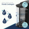 VILTARO® Osmoseanlage Trinkwasser [schwarz, 5-stufiges Filtersystem, 6 Temperaturstufen, mobil ohne Wasseranschluss] | Umkehrosmoseanlage | Osmose Wasserfilter | Kalkfilter | Trinkwasserfilter