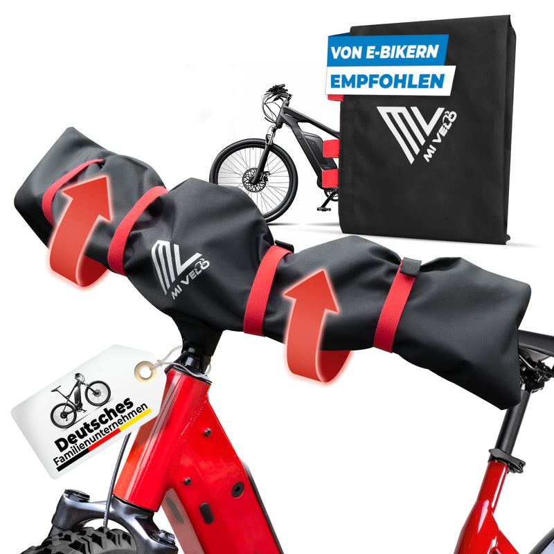MIVELO 2 St. Lenkerschutzhülle für Ebike - Wasserfest & Robust Transportschutz - Fahrrad Abdeckung für Heckträger - Regenschutz Hülle wasserdicht für Fahrradträger - Schutzhülle für Lenker