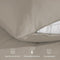 Blumtal Premium Extra Weiche Winterbettwäsche 155x220 cm & 2X Kissenbezug 80x80 cm - Bettbezüge aus feinem Mikrofaser, Bettbezug Set, 3teilig - Taupe