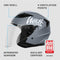 Westt Jethelm mit Visier & Sonnenblende Motorradhelm Herren Damen Roller Helm Mopedhelm Mofa Chopper Helm ECE DOT Zertifiziert
