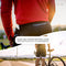 Forrider Fahrradhose Gepolstere Radlerhose für Herren Frauen Fahrrad Hose mit 4D Sitzpolster (Snow White, S)