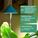 Parus by Venso SUNLiTE LED Pflanzenlampe klein 7W Petrol, Wachstumslampe mit Teleskopstab, Grow Light für Zimmerpflanzen und Grünpflanzen