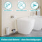 WEISSENSTEIN WC-Ersatzrollenhalter - Toilettenpapierhalter Edelstahl ohne Bohren - Rollenhalter Wand selbstklebend
