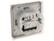 MILOS Lichtschalter für Aussen IP44 250V Unterputz Wechselschalter Schalter mit Dichtung für Feuchträume Aussenbereich Grau Anthrazit