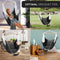 Wellax Hängesessel mit Fußstütze – Wetterfester Hängestuhl bis 150 kg – Hängesitz mit Getränkehalter & Bücherfach – Hängeschaukel für Indoor & Outdoor