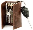 LEABAGS Leder Schlüsseletui Damen & Herren I Premium Schlüsselring I Autoschlüsselanhänger I Schlüsselanhänger I Geschenkidee