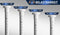 MEISENBERG Gardinenstange ohne Bohren 210-260cm, Ø25mm Grau belastbare Klemmstange zum Ausziehen - Vorhangstange, Teleskopstange - für ihre Gardinen, Trennwand und Balkon