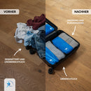Obics - 5-teilige Kompression Packtaschen Set inkl. Schuhbeutel für Koffer & Rucksack - Packing Cubes Packwürfel - Reise-Organizer Packbeutel für Kleidung & Schuhe - Kleidertaschen Kofferorganizer