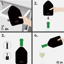 SILBERTHAL Weinkühler Manschette 2er Set - Flaschenkühler - Kühlmanschetten für Flaschen unterwegs - schwarz