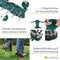 Juskys Rasenlüfter Schuhe mit Stahlnadeln & Riemen - Rasen lüften - Universalgröße, platzsparend - Nagelschuhe als Rasenbelüfter, Aerifizierer